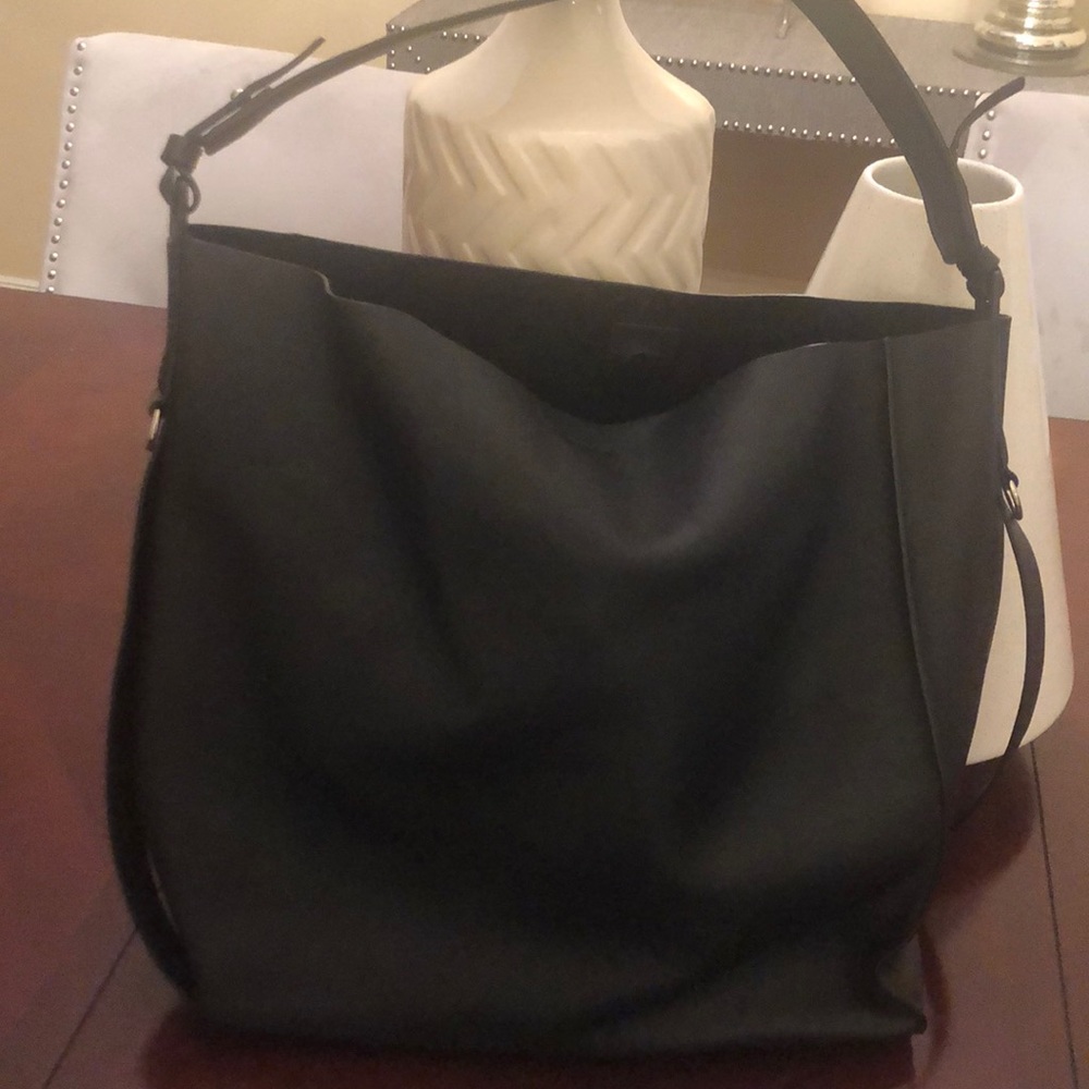 Black leather 100% All Saints tote